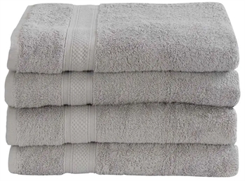 Håndklæde - 50x100 cm - 100% Egyptisk bomuld - Grå - Luksus håndklæder fra 