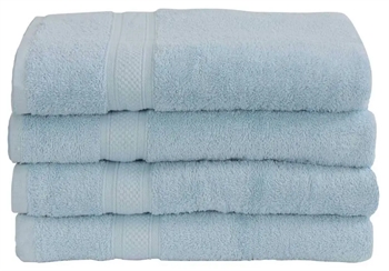 Billede af Håndklæde - 50x100 cm - 100% Egyptisk bomuld - Lyseblå - Luksus håndklæder fra Premium - By Borg