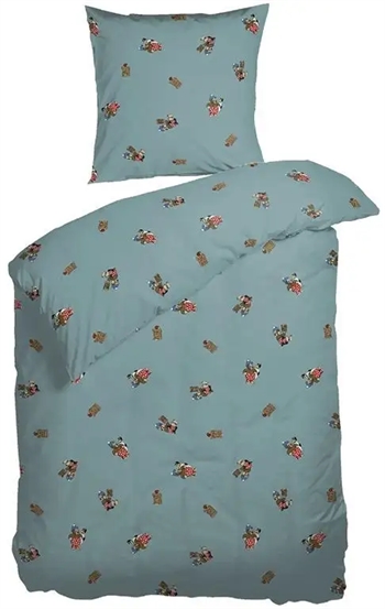 2: Rasmus Klump sengetøj - 140x200 cm - Sengelinned i 100% økologisk bomuld - Night & Day sengesæt