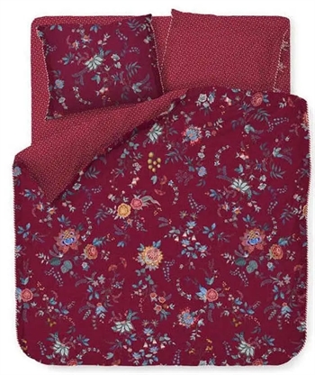 Se Blomstret sengetøj 140x220 cm - Flower festival - Sengesæt med 2 i 1 design - 100% Bomuld - Pip Studio sengetøj hos Dynezonen.dk