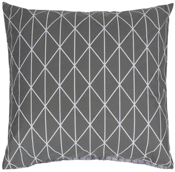 Pudebetræk 60x63 cm - Harlequin grey - Hovedpudebetræk i 100% Bomuld