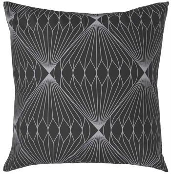 Pudebetræk 60x63 cm - Diamond grey - Hovedpudebetræk i 100% Bomuld
