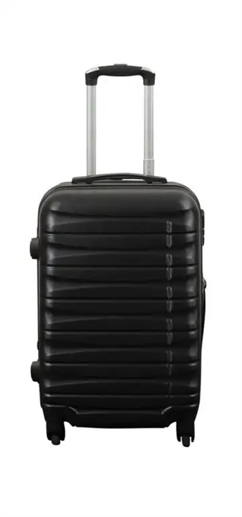 Kabine kuffert - Hardcase - Sort håndbagage kuffert