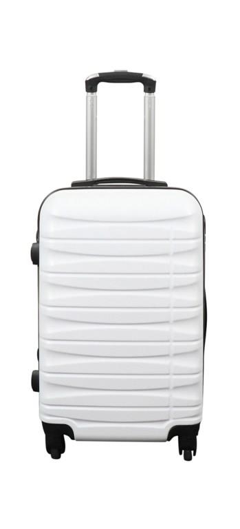Se Kabinekuffert - Hardcase - Hvid håndbagage kuffert tilbud hos Dynezonen.dk