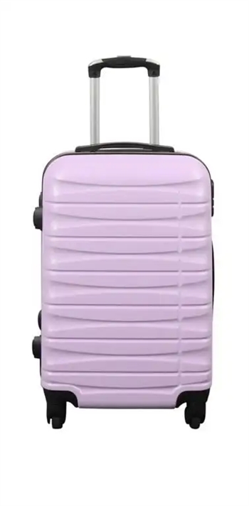 Billede af Kabinekuffert - Hardcase - Lys lilla håndbagage kuffert tilbud