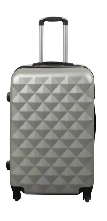 Billede af Kuffert - Hardcase - Str. Medium - Diamant grå - Smart billig rejsekuffert
