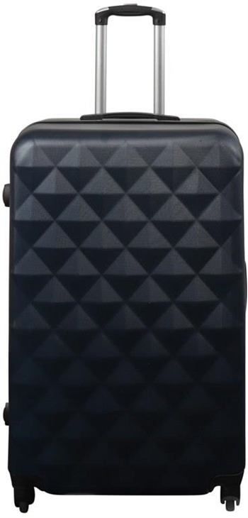 Billede af Stor kuffert - Diamant mørkeblå - Hardcase kuffert tilbud - Smart rejsekuffert