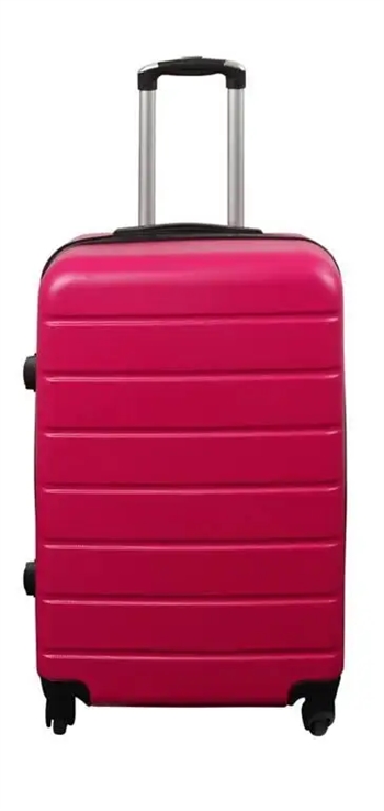 Billede af Kuffert - Hardcase kuffert - Str. Medium - Pink - Praktisk rejsekuffert