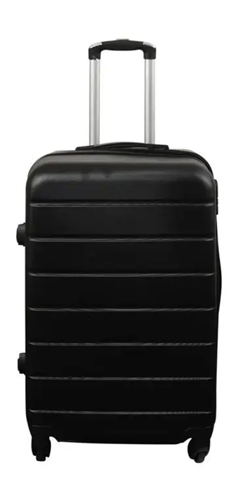 Billede af Kuffert - Hardcase kuffert - Str. Medium - Sort - Praktisk rejsekuffert