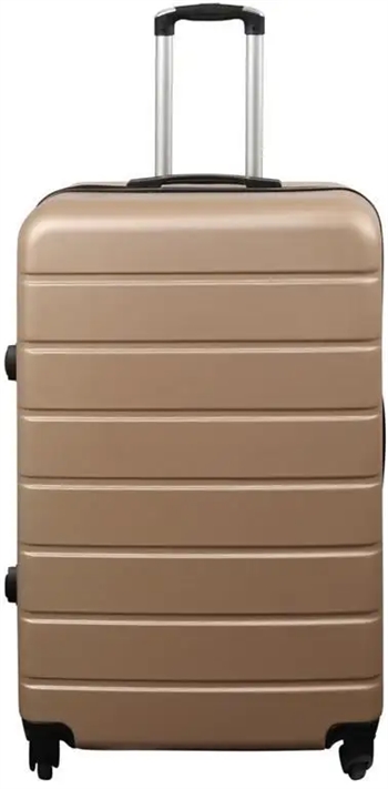 Se Stor kuffert - Guld - Hardcase kuffert tilbud - Letvægts kuffert tilbud hos Dynezonen.dk