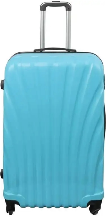 Billede af Stor kuffert - Musling Lyseblå - Hardcase kuffert - Str. Large - Eksklusiv rejsekuffert