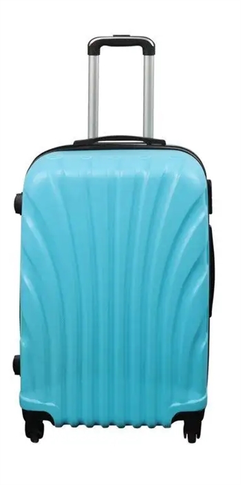 Kuffert - Hardcase kuffert - Str. Medium - Lyseblå musling - Eksklusiv rejsekuffert