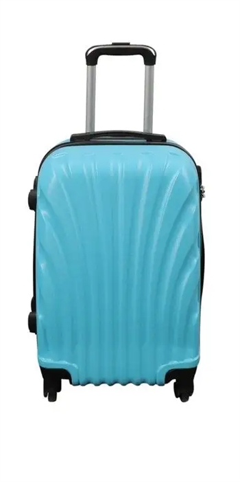 Kabinekuffert - Hardcase letvægt kuffert - Str. lille - Lyseblå musling