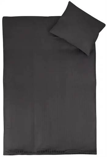 Baby sengetøj 70x100 cm - Antracitgrå - 100% bomuldssatin - Borg Living