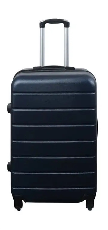 Billede af Kuffert - Hardcase kuffert tilbud - Str. Medium - Blå - Praktisk rejsekuffert