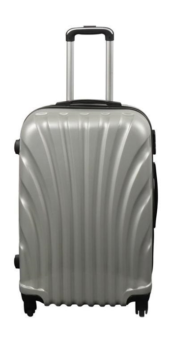 Se Kuffert - Hardcase kuffert - Str. Medium - Grå musling - Eksklusiv rejsekuffert hos Dynezonen.dk