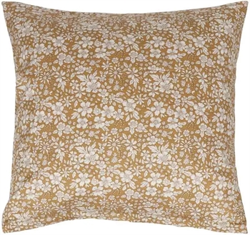 Pudebetræk 60x63 cm - Small flowers golden - Hovedpudebetræk i 100% bomuldssatin