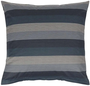 Pudebetræk 60x63 cm - Big stripes blue - Hovedpudebetræk i 100% bomuldssatin
