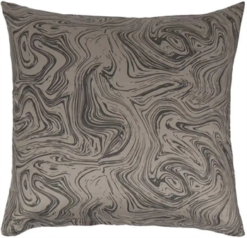 Pudebetræk 60x63 cm - Marble dark grey - Hovedpudebetræk i 100% bomuldssatin