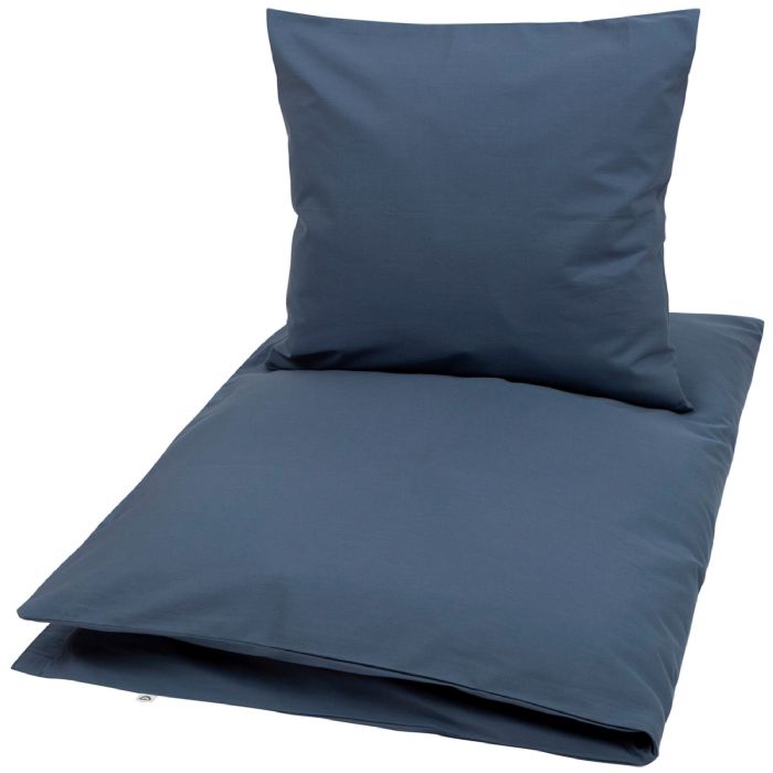 Billede af Baby sengetøj - Müsli - 70x100 cm - Indigo - 100% økologisk bomuld - Mørkeblå