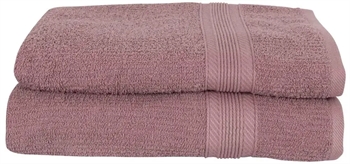 Badehåndklæder - Pakke á 2 stk. 70x140 cm - Rosa - 100% Bomuld