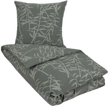 Billede af Sengetøj 140x200 cm - Marie grøn - Dynebetræk i 100% bomuld - Nordstrand Home sengesæt