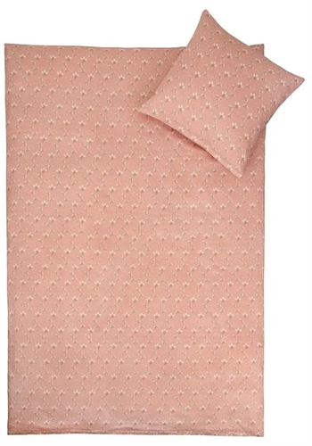 Billede af Baby sengetøj 70x100 cm - Summer rosa - 100% Bomuldssatin - By Night sengesæt