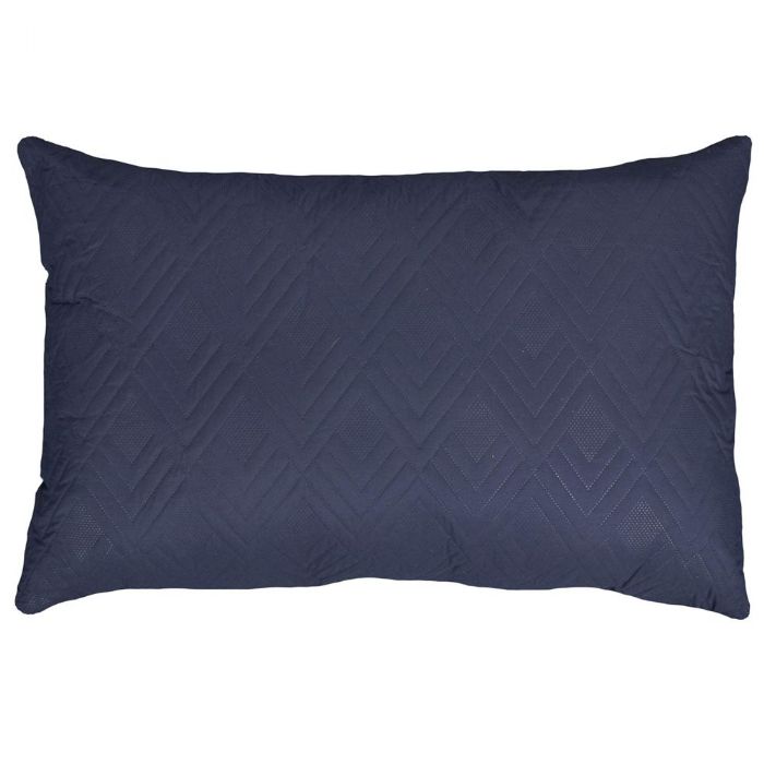 Gavlpude - 60x90 cm - 2 sidet - Mørkeblå og lyseblå - Stor pyntepude til sengen