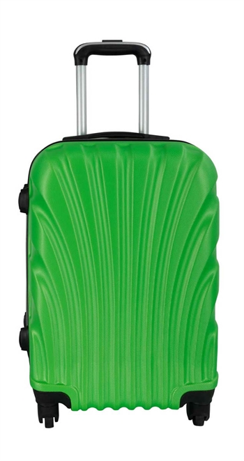 Se Mellem kuffert - Musling Grøn hardcase kuffert - Eksklusiv rejsekuffert hos Dynezonen.dk