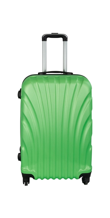 Billede af Kabinekuffert - Grøn hardcase kuffert - Eksklusiv rejsekuffert