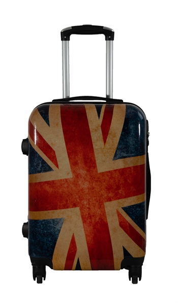 8: Kabine kuffert - Hardcase letvægt kuffert - Trolley med motiv - Union Jack