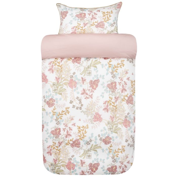 Billede af Høie sengetøj - 140x200 cm - Fredrikke rosa - 100% bomuldssatin sengetøj