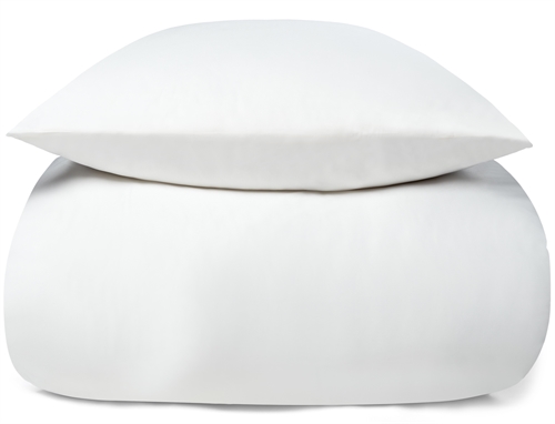 Bambus sengetøj - 100% Naturligt bambus - 140x220 cm - Hvidt satinvævet sengesæt