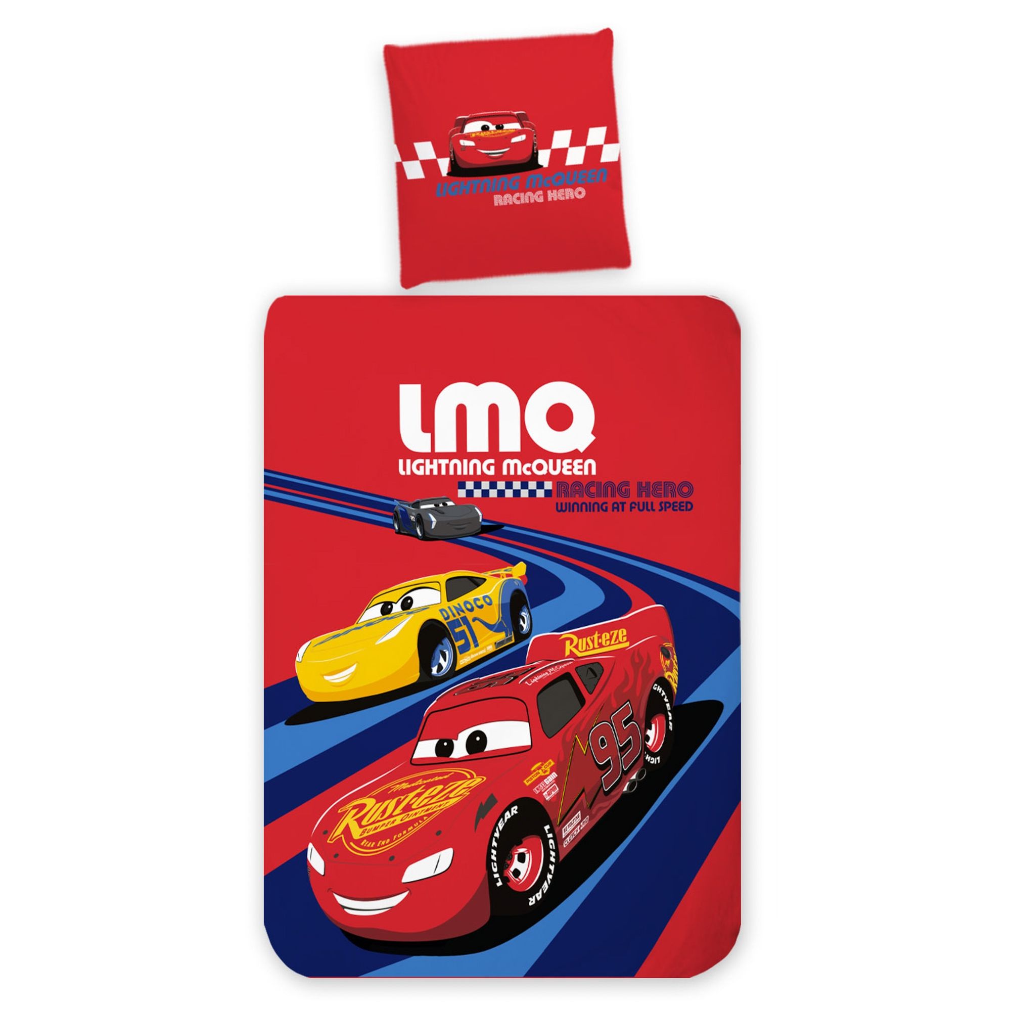 Disney Cars Lynet McQueen - Junior Sengetøj - Rød - 100x140 cm