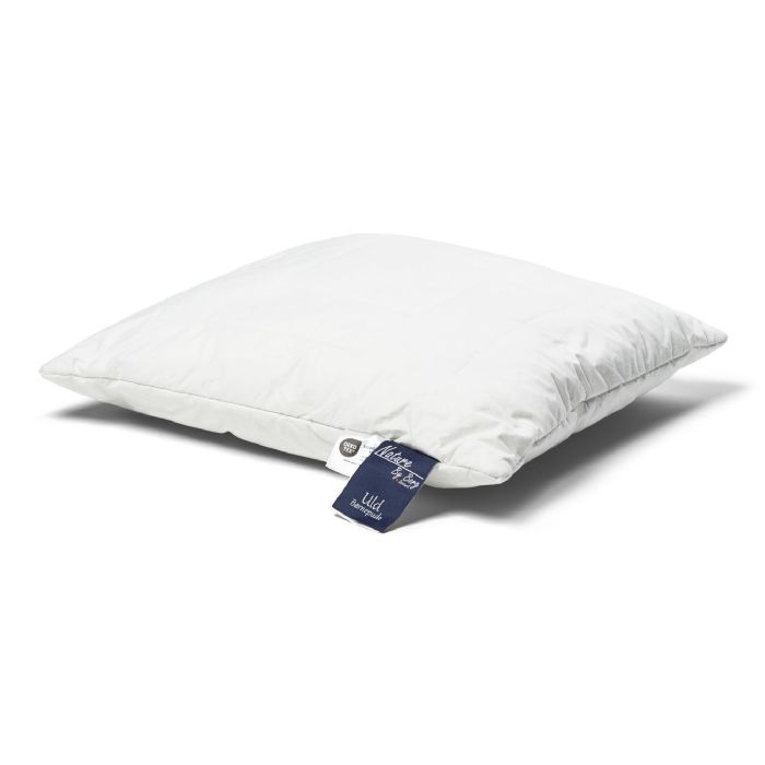Junior hovedpude med uld - Giver god støtte og er Sved absorberende - Børne pude med  3 kammer 40x45cm fra  Nature By Borg 