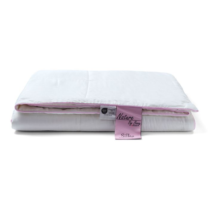 Silkedyne med 100% Mulberry silkefyld - 140x220 cm - Sommerdyne med blødt bambusbolster - Nature By Borg dyne 