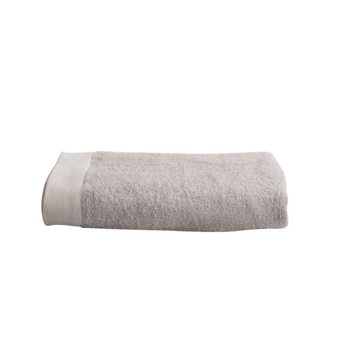 Badehåndklæde - 100% Blødt bomuld med høj absorberingsevne - 70x140 cm - Lysegråt bade håndklæde fra danske By Borg