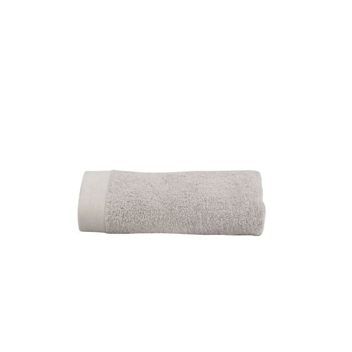 Gæstehåndklæde - 100% Blødt bomuld med høj absorberingsevne - 40x60 cm - Lysegråt håndklæde fra danske By Borg