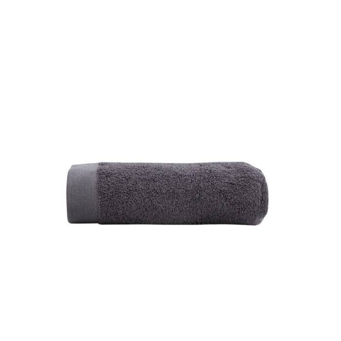 Gæstehåndklæde - 100% Blødt bomuld med høj absorberingsevne - 40x60 cm - Mørkegråt håndklæde fra danske By Borg