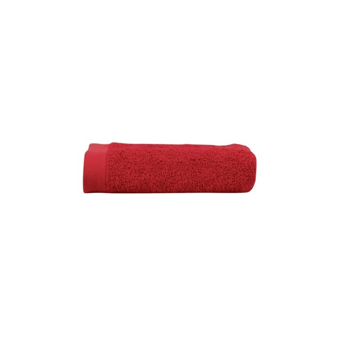 Håndklæde - 100% Blødt bomuld med høj absorberingsevne - 50x100 cm - Rødt håndklæde fra danske By Borg