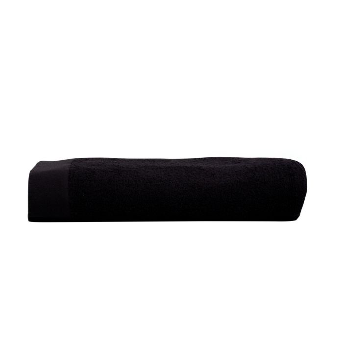 Badehåndklæde - 100% Blødt bomuld med høj absorberingsevne - 70x140 cm - Sort bade håndklæde fra danske By Borg