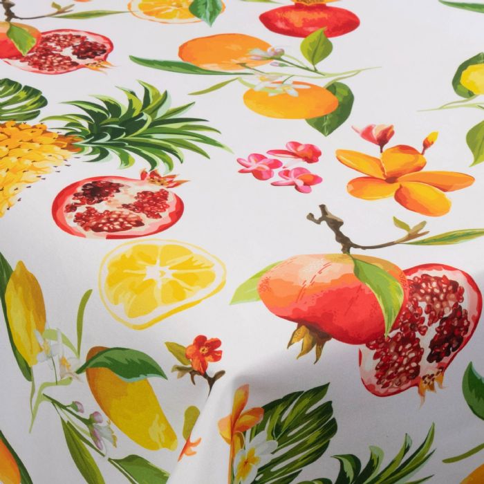 Tekstil voksdug - 140 cm bred - 30 meters rulle - Citrus Fruits - Voksdug med akrylbelægning