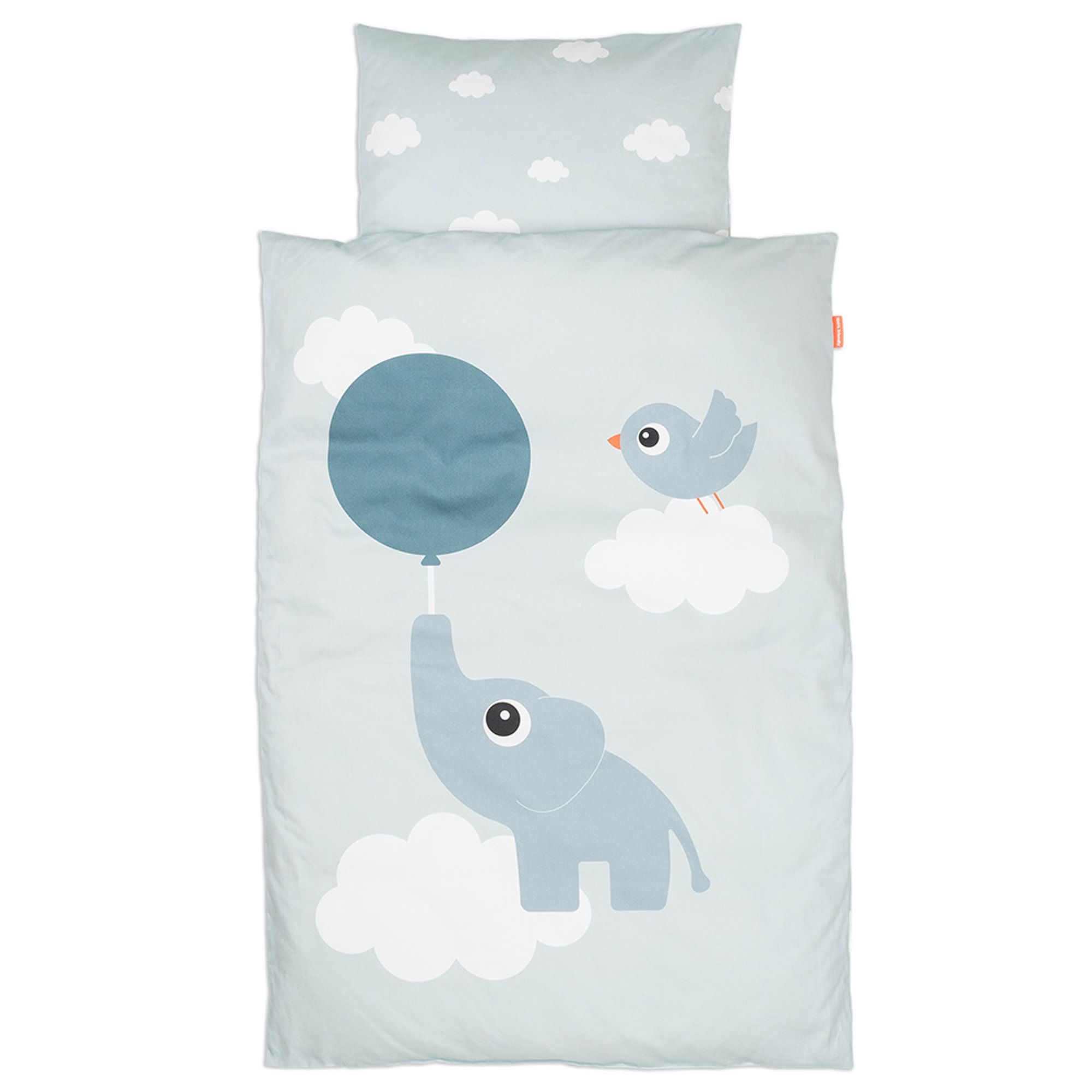 Done By Deer sengetøj - 100% bomuld - Junior sengetøj 100x140 cm - Elphee - Blå billede