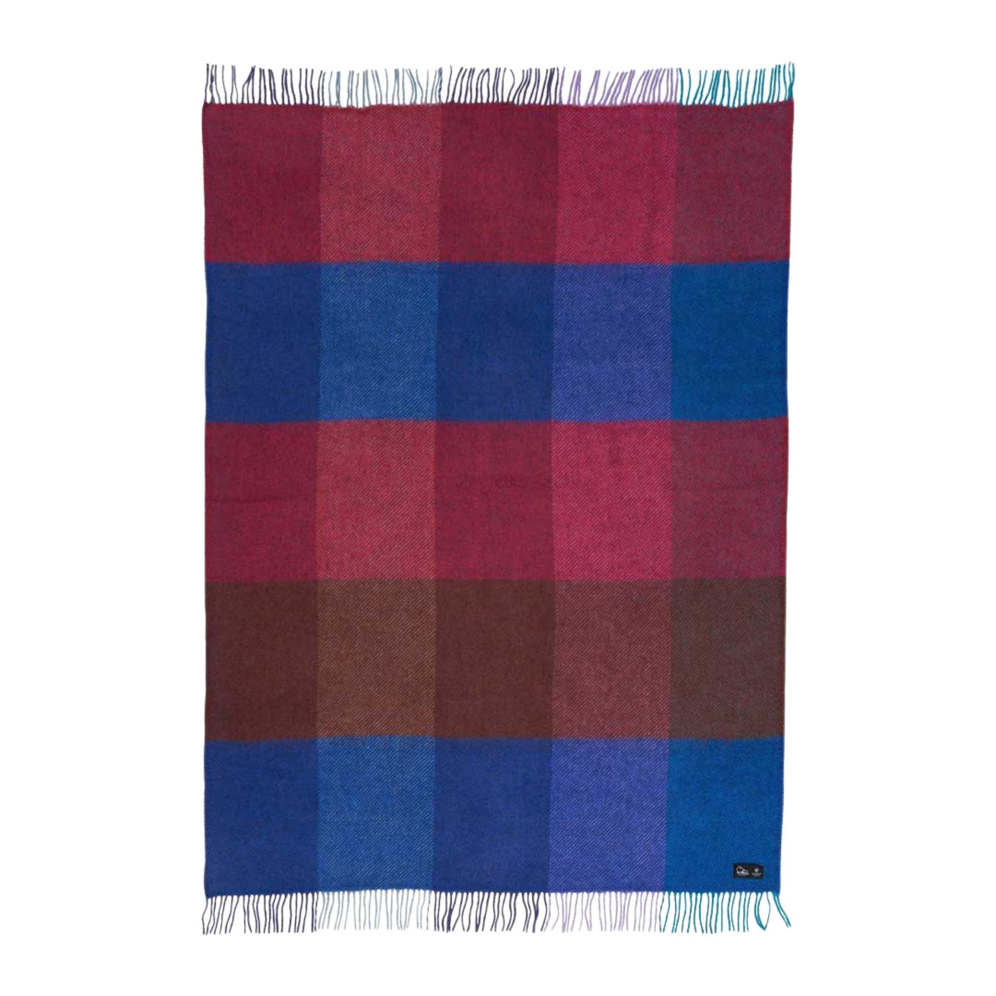 Uldplaid - 130x200 cm - Gotlanduld/lammeuld - Gotland Check Mauve