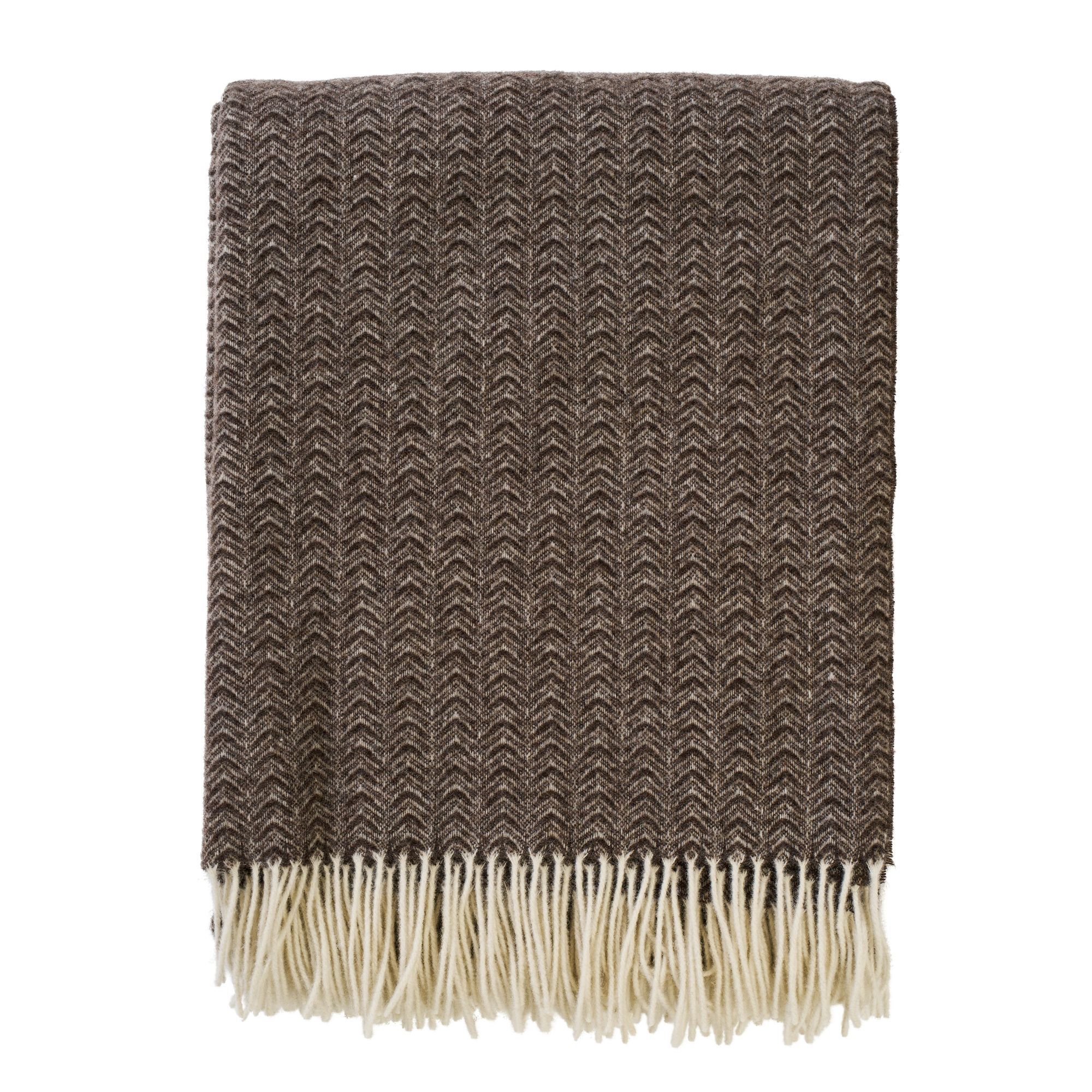 Uldplaid - 140x200 cm - Cashmere og merinould - Lucas Cigar