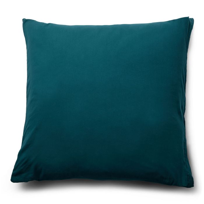 Pudebetræk 60x63 cm - 100% Enzymvasket bomuld - Firm petrol - Nordstrand Home