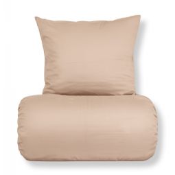 Bambus sengetøj - 100% Naturligt bambus - Champagne farvet, satinvævet sengesæt