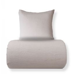 Sengetøj - Bæk og Bølge - 100% bomulds krep - Sand ensfarvet