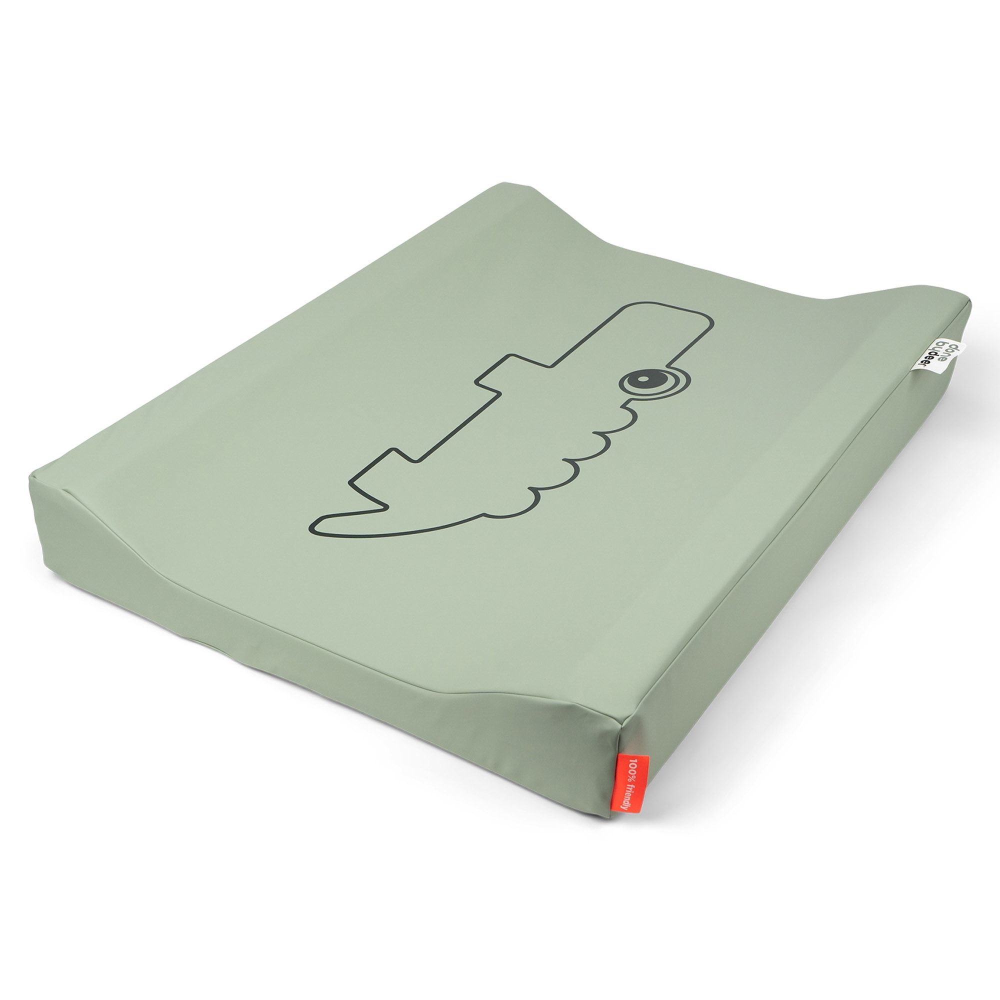 Done By Deer puslepude - Vandafvisende betræk - Croco - Grøn billede