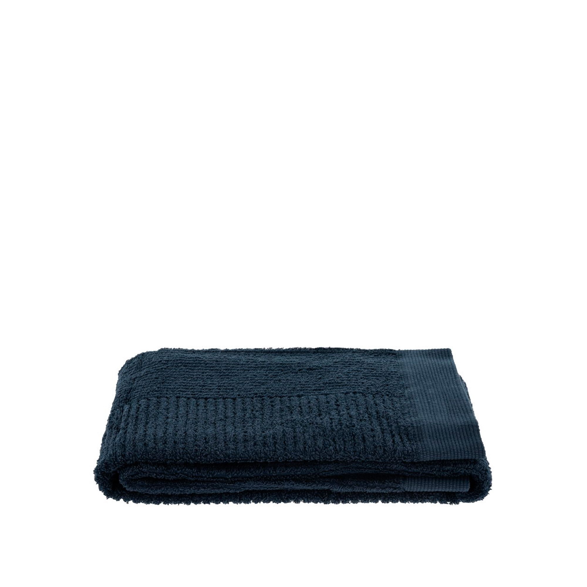 Håndklæde - 100% bomuld - Gæstehåndklæde 50x70 cm - Zone Denmark Classic - Dark Blue billede